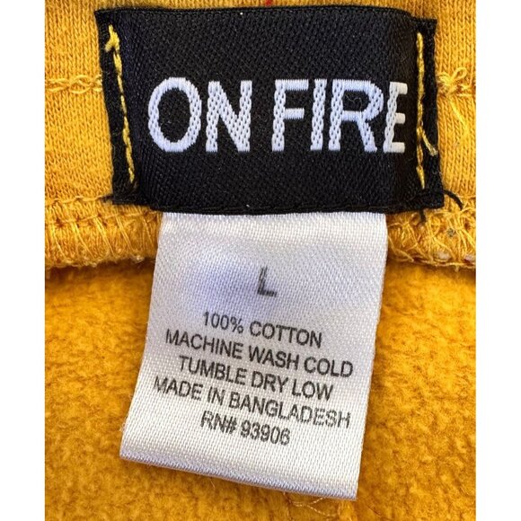 On Fire Queen Joggers Junior Large Sweatpants Drawstring Freddie Murcury READ - Picture 11 of 12